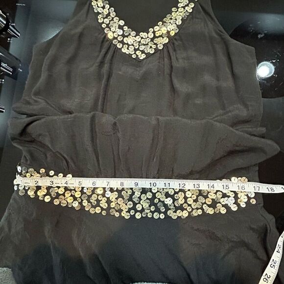 Re:Sound black sequin tank dress size M - Picture 7 of 9
